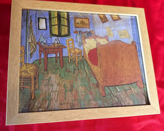 Lot 41: Framed Bedroom Interior Art Print