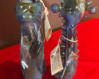 Lot 52: Pair of Barcelona Gaudi Ceramic Sculptures