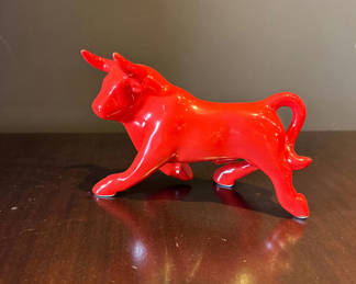 Lot 67: Ole Mosiac Red Bull Figurine