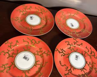 Lot 166: Set of Four Raynaud Cristobal Dessert Plates