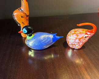 Lot 80: Murano Art Glass Animal Figurines