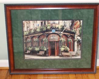 Framed Vintage Building Art