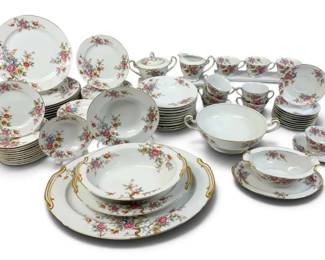 Noritake Chrysanthemum Floral China Set 50 Pieces