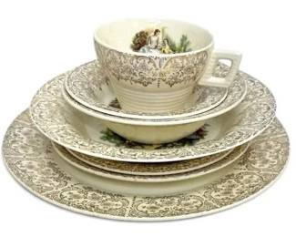 Limoges Triumph China with 22k Gold Rim Individual Place Setting