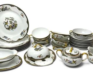 Noritake Navarre Bird China Set 25 Pieces