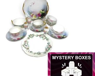 Mystery 11 Teacups, Decorative Plates More 2 Boxes