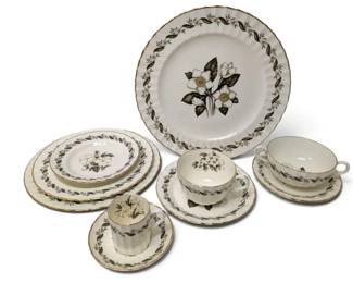 Royal Worcester Engadine Plates, Saucers, Teacups, More