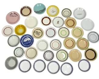 Mystery 18 Butter Pats Salesman Sample Plates