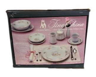 Crown Ming Fine China Set 45 Pieces New in Box