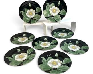 Fitz Floyd Moon Flower Plate Set