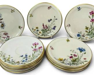 FranconiaKrautheim Adelburg Meadow Flowers 6Inch Plates 12 Pieces