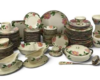 Franciscan Desert Rose Earthenware Dish Set 125 Pieces