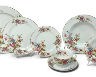 Noritake Chrysanthemum Floral China Individual Place Setting