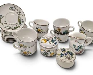 Villeroy Boch Botanica Porcelain Saucers, Cups, More