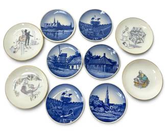 Royal Copenhagen and Bing Grondahl Miniature Display Plates