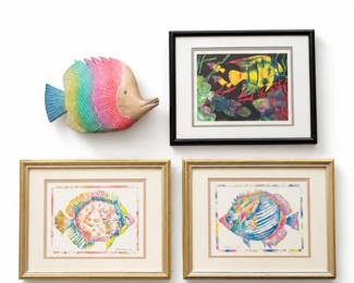 70 TropicalFishFramedArtPrintsColorfulFishDecor