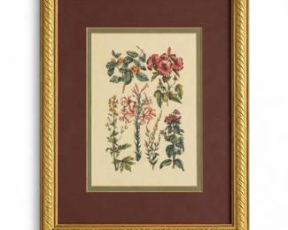85 VintageFramedBotanicalFloralArtPrint