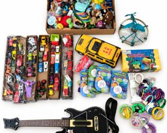 151 LargeVintageToyMysteryLotCarsFiguresMore
