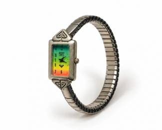 129 RAREVintageRoxyQuiksilverRX1300RainbowDialWatch