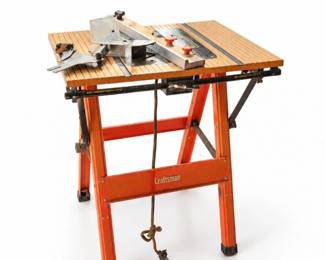 137 VintageCraftsmanPortableTableSawwithStand