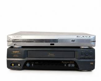 154 VintageSymphonicVHSVCRKodakDVDPlayerLot