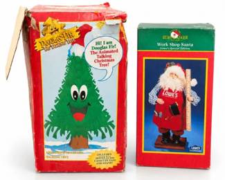 115 VintageDouglasFirTalkingTreeLowesSanta