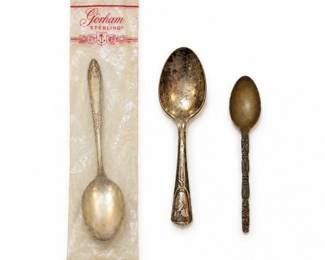 162 VintageGorhamSterlingSilverSouvenirSpoonsLot59g