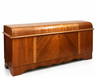 96 Vintage1940sLaneArtDecoWaterfallCedarChest