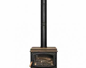 128 AvalonFreestandingGasStoveFireplacewithVentPipe
