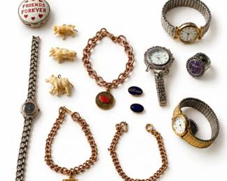 42 VintageWatches10KGoldPinsNalleysJewelryLot