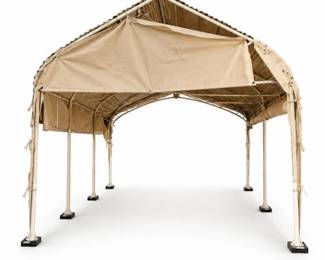 150 LargeMetalCarportCanopywithCorrugatedSteelRoof
