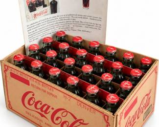 199 VintageCocaColaCommemorativeBottlesCase