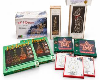 173 HugeVintageOutdoorChristmasLightDisplayCollection