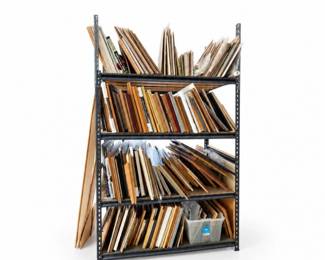 7 MassiveMysteryLotofVintageFramesArtShelving