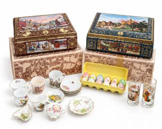 214 VintageCollectiblesChinaEasterEggsTins