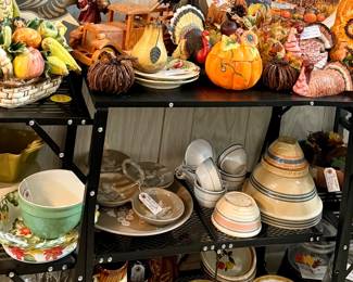 Seasonal decor and stoneware