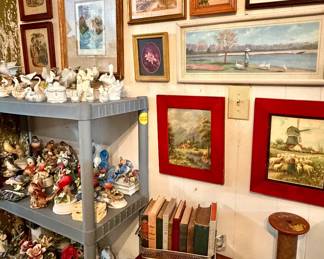 Home decor, framed artwork, and figurines 