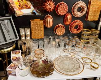 Crystal, cut glass, pressed glass collection
