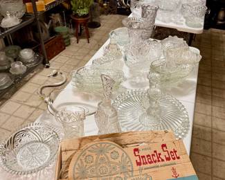 Crystal, cut glass, pressed glass collection