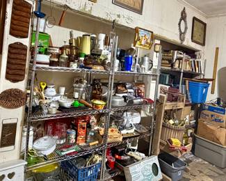 Kitchenware and Small Appliances, Vtg Corningware, Pyrex, flatware and utensils 