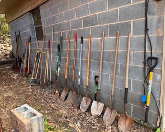 Shovels, rakes, hoes
