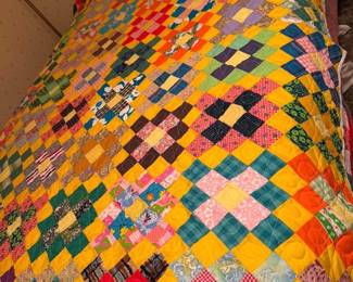 Scrappy Nine Patch / Irish Chain Variation