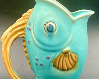 Vintage Japanese Fish Pitcher