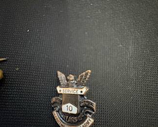 United States Department of the Army Year Service Lapel Pin