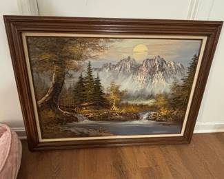 Ekelny Mountain Landscape Oil Painting