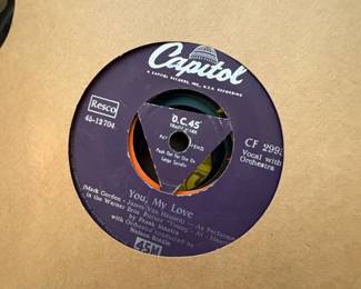 Frank Sinatra You, My Love RPM Vinyl Record