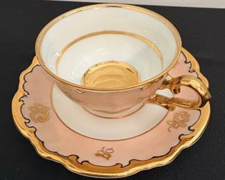 Vintage Schumann Arzberg Bavaria Porcelain Tea Cup and Saucer