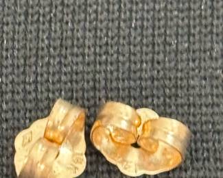 K Gold Earring Backs