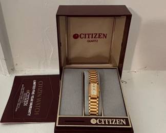 Citizen Quartz Rectangular Dress Watch