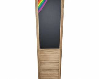 Wooden Folding Chalkboard Room Divider fourth image